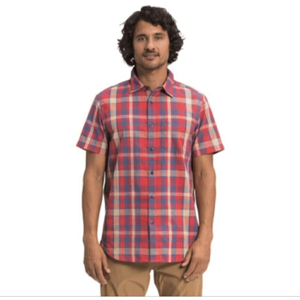 The‎ North Face Red Plaid Button Down Shirt Small